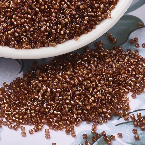 PandaHall MIYUKI Delica Beads, Cylinder, Japanese Seed Beads, 11/0, (DB1736) Sparkling Beige Lined Dark Topaz AB, 1.3x1.6mm, Hole: 0.8mm..., Brown
PandaHall MIYUKI Delica Beads, Cylinder, Japanese Seed Beads, 11/0, (DB1736) Sparkling Beige Lined Dark Topaz AB, 1.3x1.6mm, Hole: 0.8mm..., Brown