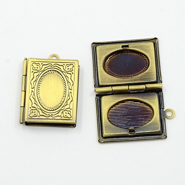 PandaHall Romantic Valentines Day Ideas for Him with Your Photo Brass Locket Pendants, Picture Frame Charms for Necklace, Antique Bronze...
PandaHall Romantic Valentines Day Ideas for Him with Your Photo Brass Locket Pendants, Picture Frame Charms for Necklace, Antique Bronze...