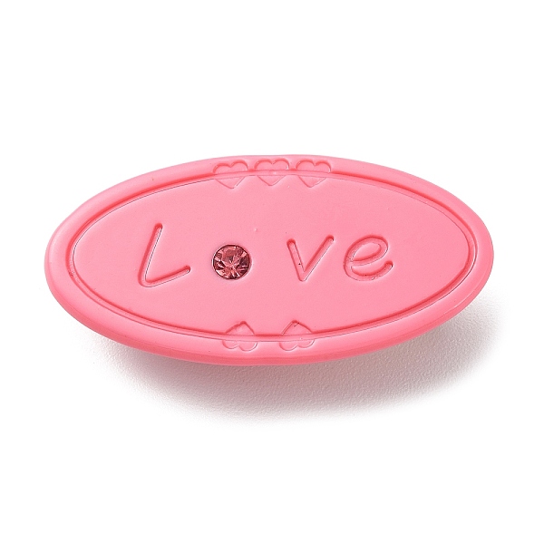 PandaHall Oval with Word Love Resin Alligator Hair Clips, with Iron Findings, Hair Accessories for Girls, Pink, 23x46x11mm Resin Oval Pink
PandaHall Oval with Word Love Resin Alligator Hair Clips, with Iron Findings, Hair Accessories for Girls, Pink, 23x46x11mm Resin Oval Pink