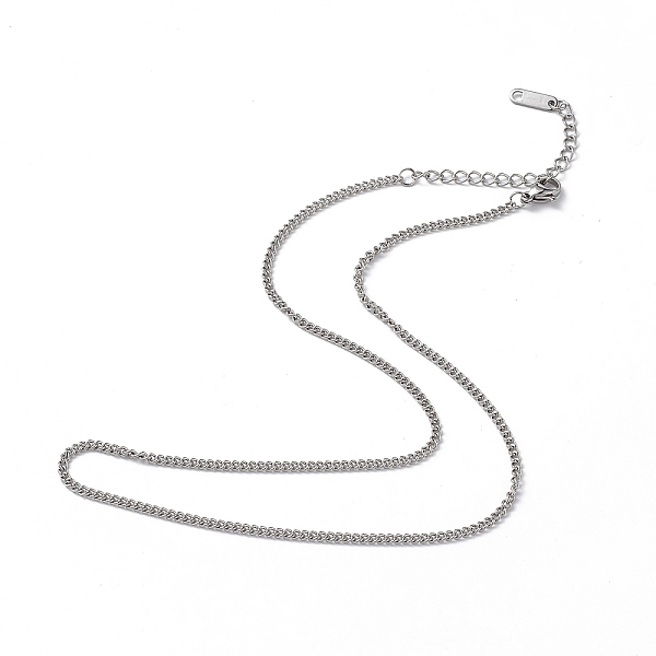 PandaHall 304 Stainless Steel Curb Chain Necklace for Men Women, Stainless Steel Color, 15.87 inch(40.3cm) 304 Stainless Steel
PandaHall 304 Stainless Steel Curb Chain Necklace for Men Women, Stainless Steel Color, 15.87 inch(40.3cm) 304 Stainless Steel