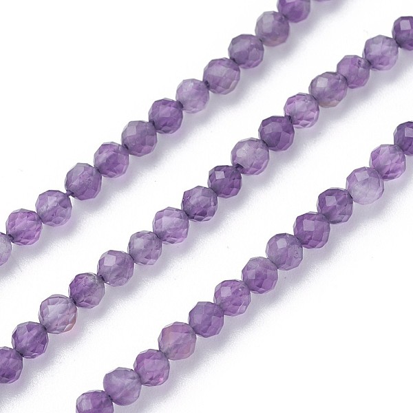 PandaHall Natural Amethyst Beads Strands, Faceted, Round, 3~3.5mm, Hole: 0.5mm, about 115~130pcs/strand, 14.5~16.1 inch(37~41cm) Amethyst..., Purple
PandaHall Natural Amethyst Beads Strands, Faceted, Round, 3~3.5mm, Hole: 0.5mm, about 115~130pcs/strand, 14.5~16.1 inch(37~41cm) Amethyst..., Purple
