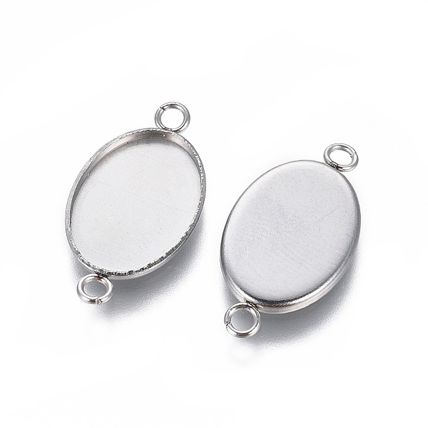 PandaHall 304 Stainless Steel Cabochon Connector Settings, Plain Edge Bezel Cups, Oval, Stainless Steel Color, Tray: 14x10mm, 20.5x11x1.2mm...
PandaHall 304 Stainless Steel Cabochon Connector Settings, Plain Edge Bezel Cups, Oval, Stainless Steel Color, Tray: 14x10mm, 20.5x11x1.2mm...