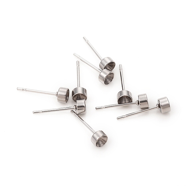 PandaHall 304 Stainless Steel Stud Earring Settings, Rhinestone Settings, for Pointed Back Rhinestone, Stainless Steel Color, 4mm, Pin...
PandaHall 304 Stainless Steel Stud Earring Settings, Rhinestone Settings, for Pointed Back Rhinestone, Stainless Steel Color, 4mm, Pin...
