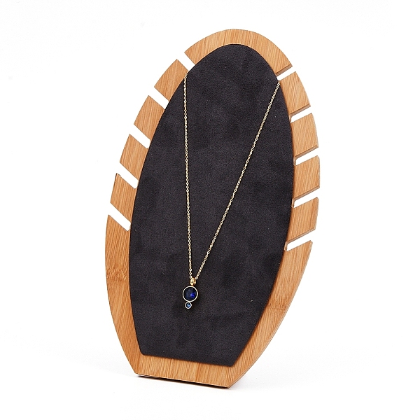 PandaHall Bamboo Necklace Display Stand, L-Shaped Long Chain Display Stand, Oval, Dark Gray, 16x27x1.6cm Bamboo Black
PandaHall Bamboo Necklace Display Stand, L-Shaped Long Chain Display Stand, Oval, Dark Gray, 16x27x1.6cm Bamboo Black