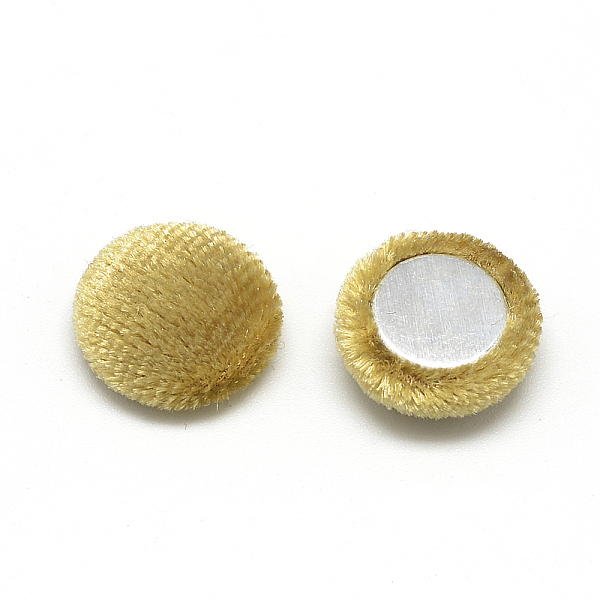 PandaHall Velvet Cloth Fabric Covered Cabochons, with Aluminum Bottom, Half Round/Dome, Gold, 26~26.5x6.5mm Velvet Half Round Gold
PandaHall Velvet Cloth Fabric Covered Cabochons, with Aluminum Bottom, Half Round/Dome, Gold, 26~26.5x6.5mm Velvet Half Round Gold