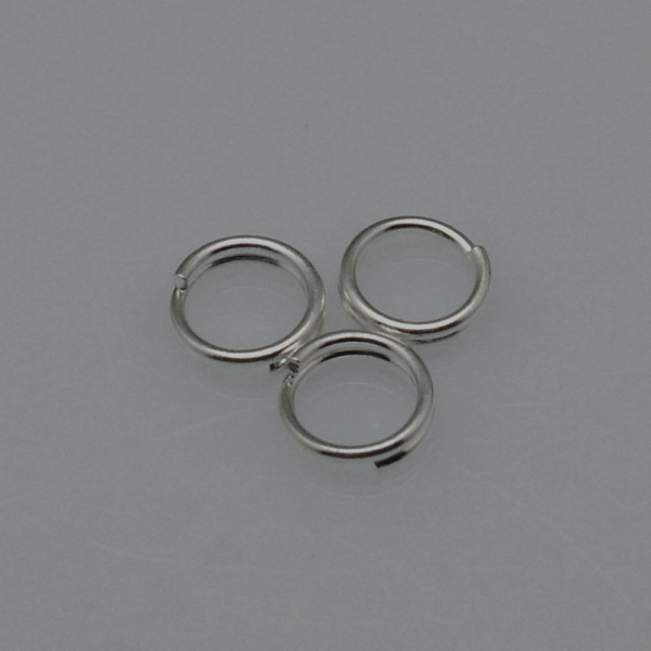 PandaHall Brass Split Rings, Double Loops Jump Rings, Platinum, 7x1.2mm, about 5.8mm inner diameter Brass Ring
PandaHall Brass Split Rings, Double Loops Jump Rings, Platinum, 7x1.2mm, about 5.8mm inner diameter Brass Ring