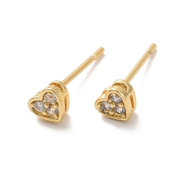 PandaHall Clear Cubic Zirconia Heart Stud Earrings, Long-Lasting Plated Brass Jewelry for Women, Cadmium Free & Lead Free, Real 18K Gold...
PandaHall Clear Cubic Zirconia Heart Stud Earrings, Long-Lasting Plated Brass Jewelry for Women, Cadmium Free & Lead Free, Real 18K Gold...