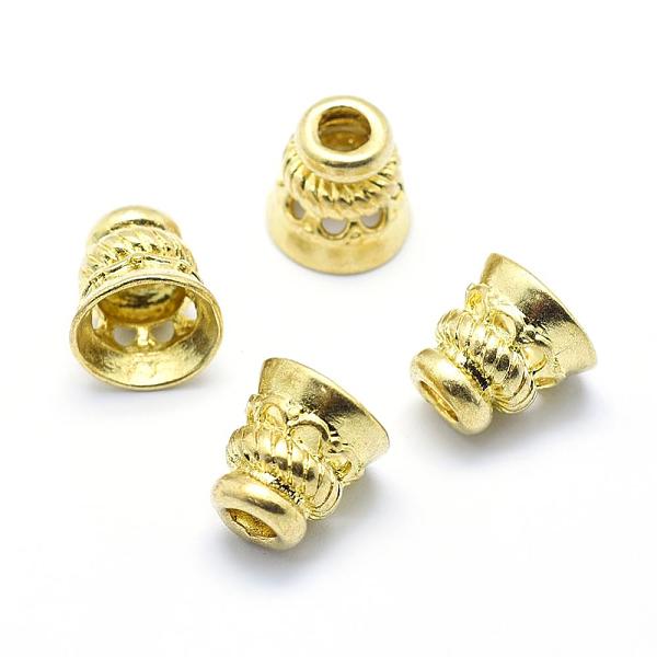 PandaHall Brass Bead Cones, Lead Free & Cadmium Free & Nickel Free, Apetalous, Raw(Unplated), 9.5x10mm, Hole: 3.5mm Brass
PandaHall Brass Bead Cones, Lead Free & Cadmium Free & Nickel Free, Apetalous, Raw(Unplated), 9.5x10mm, Hole: 3.5mm Brass