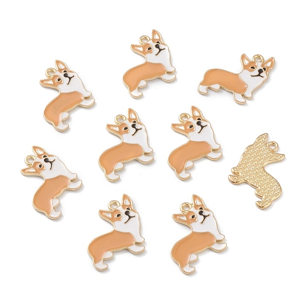 PandaHall Alloy Pendants, Welsh Corgi Shape, Golden, 23x25x1mm, Hole: 2mm Alloy Dog
PandaHall Alloy Pendants, Welsh Corgi Shape, Golden, 23x25x1mm, Hole: 2mm Alloy Dog