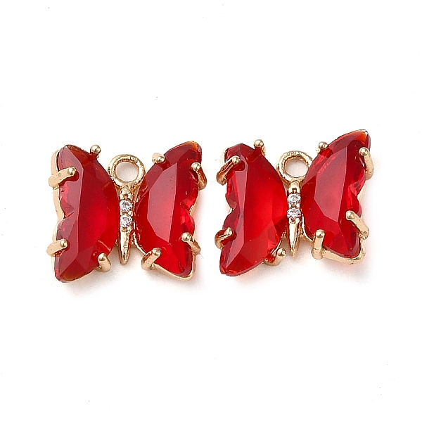 PandaHall Brass with Glass Pendants, Butterfly, Red, 10x12x4mm, Hole: 1.2mm Brass Butterfly Red
PandaHall Brass with Glass Pendants, Butterfly, Red, 10x12x4mm, Hole: 1.2mm Brass Butterfly Red