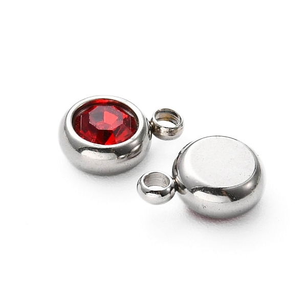 PandaHall 20Pcs 201 Stainless Steel Rhinestone Charms, Birthstone Necklace Charms, Flat Round, Stainless Steel Color, Light Siam, 8.5x6x3mm..., Red
PandaHall 20Pcs 201 Stainless Steel Rhinestone Charms, Birthstone Necklace Charms, Flat Round, Stainless Steel Color, Light Siam, 8.5x6x3mm..., Red