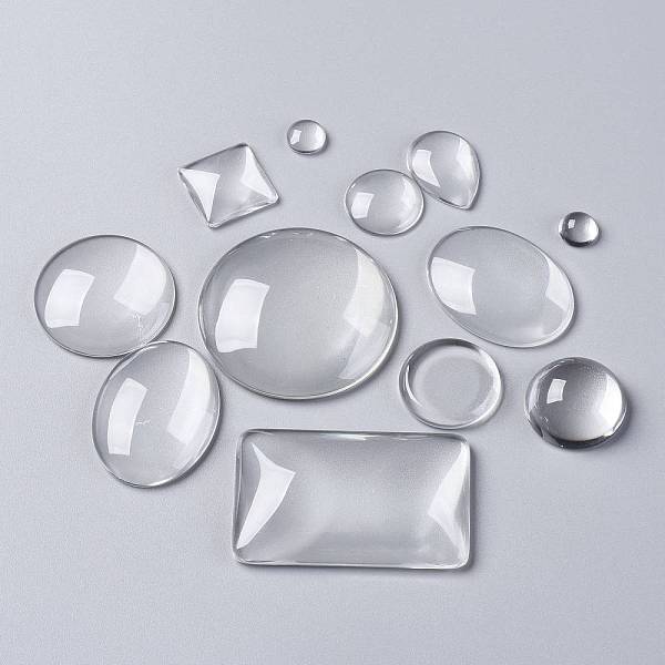 PandaHall Transparent Glass Cabochons, Mixed Shapes, Mix Style, Clear, 9.5~55.5x9.5~49x5~11mm, about 50pcs/500g Glass Mixed Shapes Clear
PandaHall Transparent Glass Cabochons, Mixed Shapes, Mix Style, Clear, 9.5~55.5x9.5~49x5~11mm, about 50pcs/500g Glass Mixed Shapes Clear