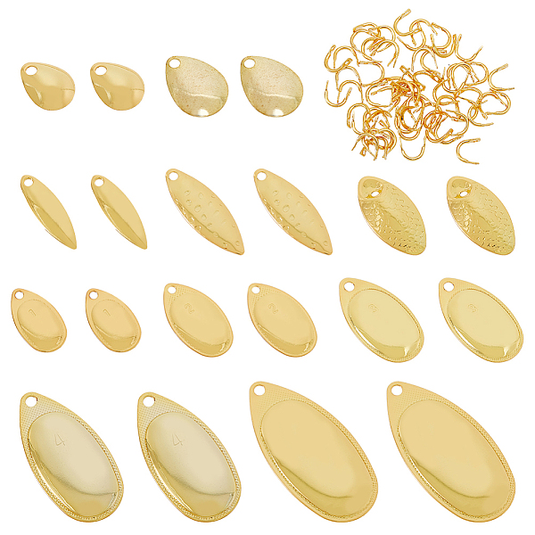 PandaHall SUPERFINDINGS 60Pcs Iron Fishing Lures, 60Pcs Brass Links, Fishing Attractor Spinner Blades, for Hard Lures Worm Spinner Baits...
PandaHall SUPERFINDINGS 60Pcs Iron Fishing Lures, 60Pcs Brass Links, Fishing Attractor Spinner Blades, for Hard Lures Worm Spinner Baits...