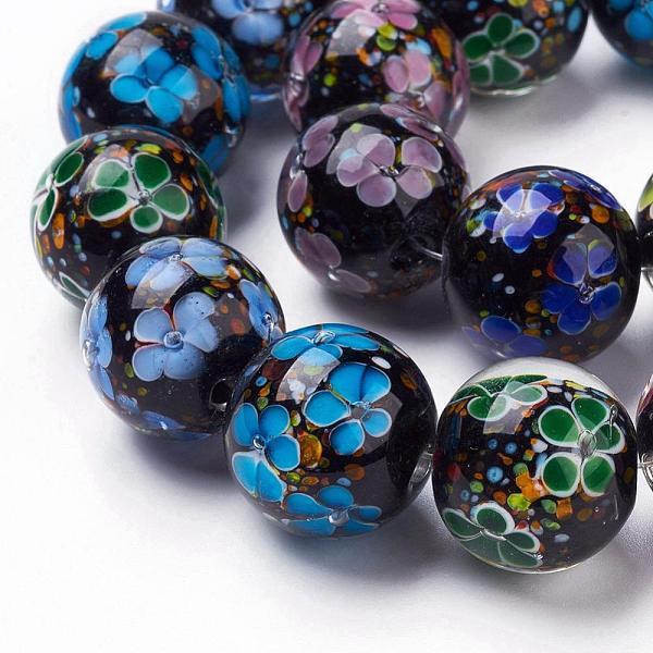 PandaHall Handmade Inner Flower Lampwork Beads Strands, Round, Colorful, 19~20mm, Hole: 2.5mm, 18pcs/strand, 12.99 inch Lampwork Round
PandaHall Handmade Inner Flower Lampwork Beads Strands, Round, Colorful, 19~20mm, Hole: 2.5mm, 18pcs/strand, 12.99 inch Lampwork Round