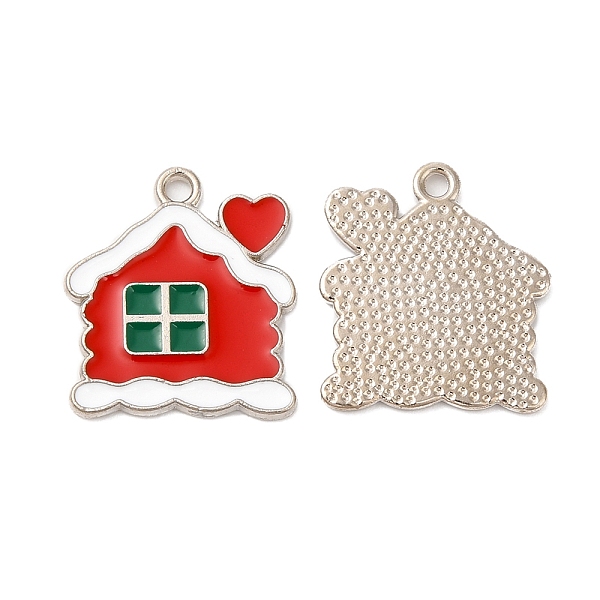 PandaHall Christmas Alloy Enamel Pendants, Platinum, House, 17x15x1mm, Hole: 1.4mm Alloy+Enamel House Red
PandaHall Christmas Alloy Enamel Pendants, Platinum, House, 17x15x1mm, Hole: 1.4mm Alloy+Enamel House Red