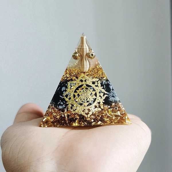 PandaHall Resin Orgone Pyramid, for Chakra Meditation, Spiritual Balance, Gold, 60x60x60mm Resin Pyramid Gold
PandaHall Resin Orgone Pyramid, for Chakra Meditation, Spiritual Balance, Gold, 60x60x60mm Resin Pyramid Gold