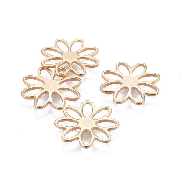PandaHall 304 Stainless Steel Charms, Flower, Golden, 15.5x1mm, Hole: 5x2mm 304 Stainless Steel Flower
PandaHall 304 Stainless Steel Charms, Flower, Golden, 15.5x1mm, Hole: 5x2mm 304 Stainless Steel Flower
