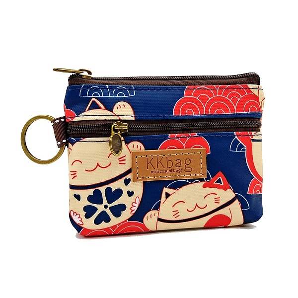 PandaHall Cat Printed Polyester Wallets, 2 Layers Zipper Purse for Change, Keychain, Cosmetic, Rectangle, Dark Blue, 10x12x1.5cm Polyester...
PandaHall Cat Printed Polyester Wallets, 2 Layers Zipper Purse for Change, Keychain, Cosmetic, Rectangle, Dark Blue, 10x12x1.5cm Polyester...
