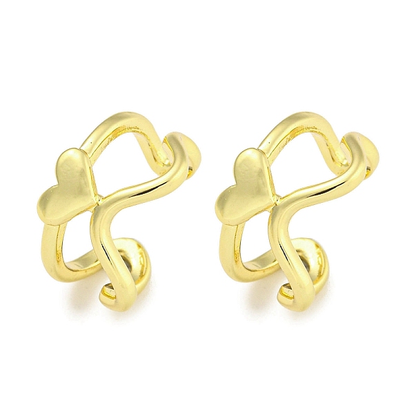 PandaHall Brass Cuff Earrings, for Women, Heart, Real 18K Gold Plated, 16x9.5mm Brass Heart
PandaHall Brass Cuff Earrings, for Women, Heart, Real 18K Gold Plated, 16x9.5mm Brass Heart