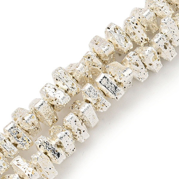 PandaHall Electroplated Natural Lava Rock Beads Strands, Triangle, Silver Plated, 5x4.5x3mm, Hole: 1mm, about 149pcs/strand, 15.35''(39cm)...
PandaHall Electroplated Natural Lava Rock Beads Strands, Triangle, Silver Plated, 5x4.5x3mm, Hole: 1mm, about 149pcs/strand, 15.35''(39cm)...