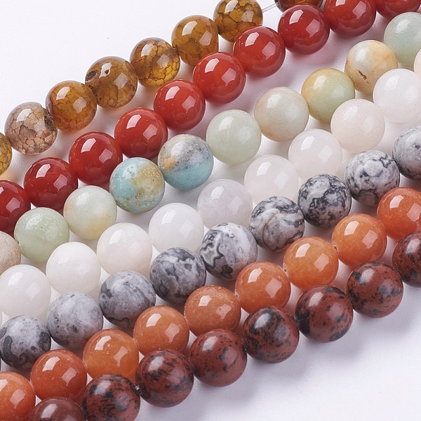 PandaHall Natural Mixed Gemstone Beads Strands, Round, 10mm, Hole: 1mm, about 39pcs/strand, 15.5 inch Mixed Stone Round Multicolor
PandaHall Natural Mixed Gemstone Beads Strands, Round, 10mm, Hole: 1mm, about 39pcs/strand, 15.5 inch Mixed Stone Round Multicolor