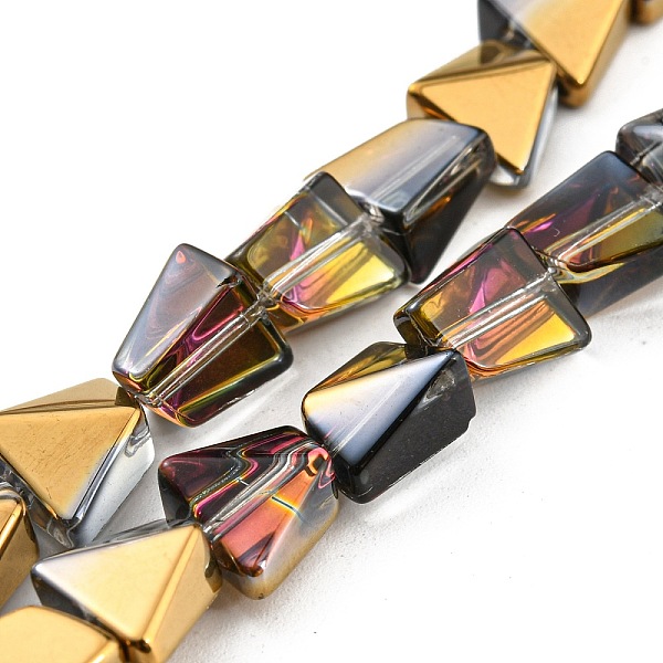 PandaHall Half Plated Electroplate Transparent Glass Beads Strands, Faceted Polygon, Gold, 8x7x5mm, Hole: 1mm, about 80pcs/strand, 25.04...
PandaHall Half Plated Electroplate Transparent Glass Beads Strands, Faceted Polygon, Gold, 8x7x5mm, Hole: 1mm, about 80pcs/strand, 25.04...