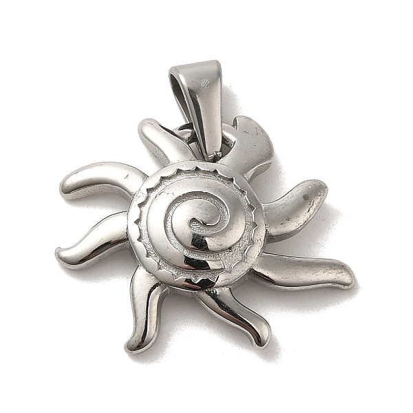 PandaHall 304 Stainless Steel Pendants, Sun Charm, Stainless Steel Color, 22x24x4mm, Hole: 3x7mm 304 Stainless Steel Sun
PandaHall 304 Stainless Steel Pendants, Sun Charm, Stainless Steel Color, 22x24x4mm, Hole: 3x7mm 304 Stainless Steel Sun