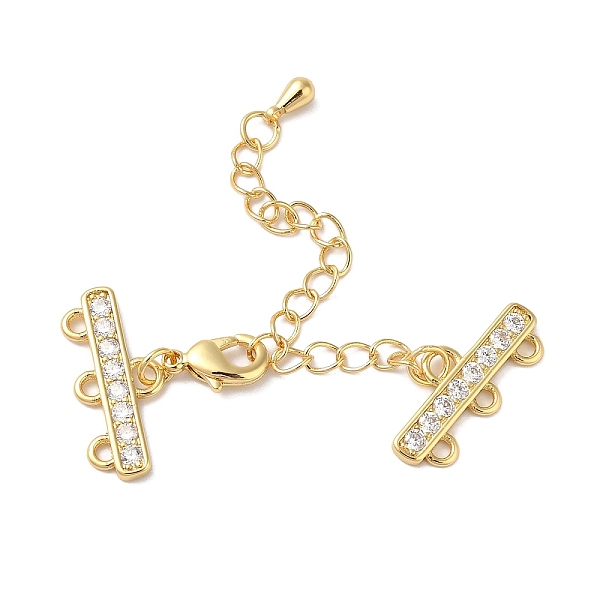 PandaHall Brass Micro Pave Cubic Zirconia Chain Extender, Necklace Layering Clasps, Long-Lasting Plated, Lead Free & Cadmium Free, Real 18K..., Clear
PandaHall Brass Micro Pave Cubic Zirconia Chain Extender, Necklace Layering Clasps, Long-Lasting Plated, Lead Free & Cadmium Free, Real 18K..., Clear