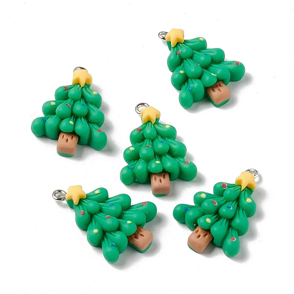 PandaHall Christmas Theme Opaque Resin Pendants, with Platinum Tone Iron Findings, Christmas Tree, Green, 27.5x19.5x6.5mm, Hole: 2mm...
PandaHall Christmas Theme Opaque Resin Pendants, with Platinum Tone Iron Findings, Christmas Tree, Green, 27.5x19.5x6.5mm, Hole: 2mm...