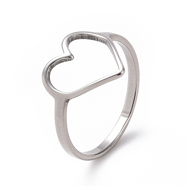 PandaHall 201 Stainless Steel Heart Finger Ring, Hollow Wide Ring for Women, Stainless Steel Color, US Size 6 1/2(16.9mm) 201 Stainless...
PandaHall 201 Stainless Steel Heart Finger Ring, Hollow Wide Ring for Women, Stainless Steel Color, US Size 6 1/2(16.9mm) 201 Stainless...