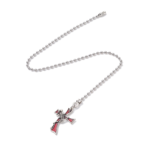 PandaHall Alloy Enamel Ceiling Fan Pull Chain Extenders, Halloween Cross Pendant Decoration, with 304 Stainless Steel Ball Chains, Red...
PandaHall Alloy Enamel Ceiling Fan Pull Chain Extenders, Halloween Cross Pendant Decoration, with 304 Stainless Steel Ball Chains, Red...