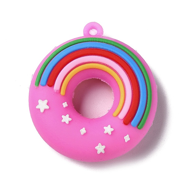 PandaHall PVC Plastic Pendants, Donut with Rainbow Charm, Violet, 48x43.5x14mm, Hole: 2.5mm PVC Donut Purple
PandaHall PVC Plastic Pendants, Donut with Rainbow Charm, Violet, 48x43.5x14mm, Hole: 2.5mm PVC Donut Purple