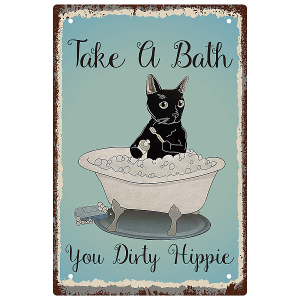 PandaHall CREATCABIN Black Cat Metal Tin Sign Bathroom Wall Decor Poster Vintage Retro Take A Bath You Dirty Hippie Art Funny Paintings...
PandaHall CREATCABIN Black Cat Metal Tin Sign Bathroom Wall Decor Poster Vintage Retro Take A Bath You Dirty Hippie Art Funny Paintings...