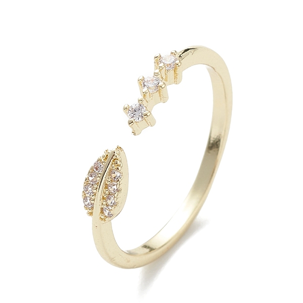 PandaHall Clear Cubic Zirconia Leaf Open Cuff Ring, Brass Jewelry for Women, Real 18K Gold Plated, Inner Diameter: 18mm Brass+Cubic Zirconia...
PandaHall Clear Cubic Zirconia Leaf Open Cuff Ring, Brass Jewelry for Women, Real 18K Gold Plated, Inner Diameter: 18mm Brass+Cubic Zirconia...