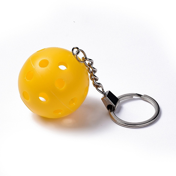 PandaHall Plastic Pickleball Keychain, with Iron Ring, Round, Yellow, 11.8cm Plastic Round Yellow
PandaHall Plastic Pickleball Keychain, with Iron Ring, Round, Yellow, 11.8cm Plastic Round Yellow