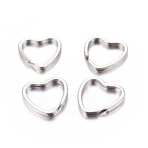 PandaHall Iron Split Key Rings, Keychain Clasp Findings, Valentine's Jewelry Findings, Heart, Platinum Color, about 31mm in diameter, 3mm...
PandaHall Iron Split Key Rings, Keychain Clasp Findings, Valentine's Jewelry Findings, Heart, Platinum Color, about 31mm in diameter, 3mm...