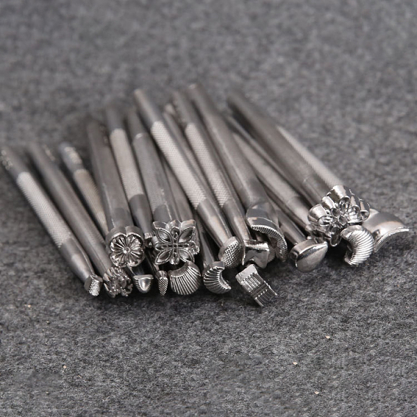 PandaHall Chrome Vanadium Alloy Steel Leather Different Shape Stamp Punch Set, Leather Carving Tools for Saddle Making Stamps, Stainless...
PandaHall Chrome Vanadium Alloy Steel Leather Different Shape Stamp Punch Set, Leather Carving Tools for Saddle Making Stamps, Stainless...