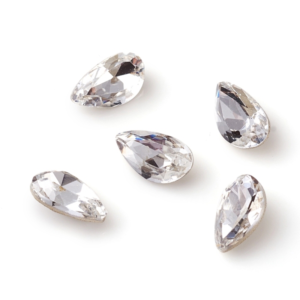 PandaHall Glass Rhinestone Cabochons, Pointed Back & Back Plated, Faceted, Right Teardrop, Crystal, 4.5x7.5x3mm Glass Rhinestone Teardrop..., Clear
PandaHall Glass Rhinestone Cabochons, Pointed Back & Back Plated, Faceted, Right Teardrop, Crystal, 4.5x7.5x3mm Glass Rhinestone Teardrop..., Clear