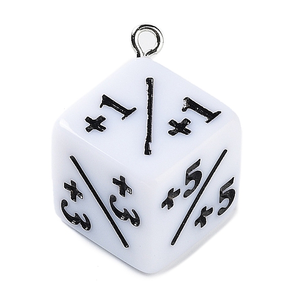 PandaHall Opaque Resin Pendants, Dice Charms, with Platinum Tone Iron Loops, WhiteSmoke, 29x22x15.5~16mm, Hole: 2mm Iron+Resin Dice White
PandaHall Opaque Resin Pendants, Dice Charms, with Platinum Tone Iron Loops, WhiteSmoke, 29x22x15.5~16mm, Hole: 2mm Iron+Resin Dice White