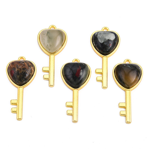 PandaHall Natural Dragon Blood Pendants, with Light Gold Plated Brass Findings, Key with Heart Charm, 38x17x6.5~7mm, Hole: 1.8mm Dragon...
PandaHall Natural Dragon Blood Pendants, with Light Gold Plated Brass Findings, Key with Heart Charm, 38x17x6.5~7mm, Hole: 1.8mm Dragon...