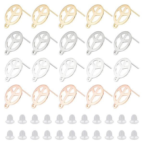 PandaHall DICOSMETIC 40Pcs 4 Colors 201 Stainless Steel Stud Earring Findings, with Horizontal Loops and 316 Stainless Steel Pin, Flat Round...
PandaHall DICOSMETIC 40Pcs 4 Colors 201 Stainless Steel Stud Earring Findings, with Horizontal Loops and 316 Stainless Steel Pin, Flat Round...