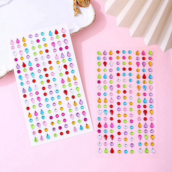 PandaHall Acrylic Rhinestone Stickers, Gems Crystal Decorative Decals for Kid's Art Craft, Flat Round & Teardrop, Colorful, 160x90mm Acrylic...
PandaHall Acrylic Rhinestone Stickers, Gems Crystal Decorative Decals for Kid's Art Craft, Flat Round & Teardrop, Colorful, 160x90mm Acrylic...