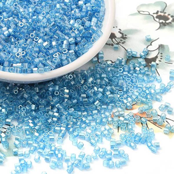 PandaHall Transparent Colours Luster Glass Seed Beads, Hexagon(Two Cut), Deep Sky Blue, 2x1.5mm, Hole: 0.9mm Glass
PandaHall Transparent Colours Luster Glass Seed Beads, Hexagon(Two Cut), Deep Sky Blue, 2x1.5mm, Hole: 0.9mm Glass