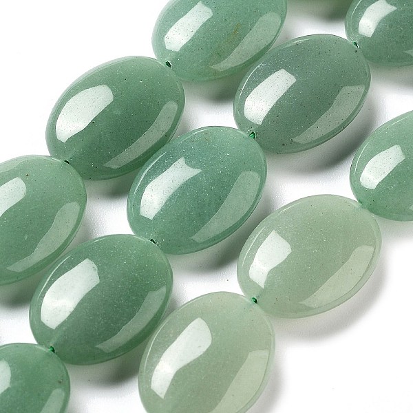 PandaHall Natural Green Aventurine Beads Strands, Flat Oval, 25x18x8~9mm, Hole: 0.9~1mm, about 8pcs/strand, 7.72''~7.87''(19.6~20cm) Green...
PandaHall Natural Green Aventurine Beads Strands, Flat Oval, 25x18x8~9mm, Hole: 0.9~1mm, about 8pcs/strand, 7.72''~7.87''(19.6~20cm) Green...