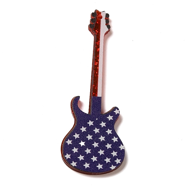 PandaHall Independence Day Acrylic Pendants, American Flag, Guitar, 59.5x20.5x2mm, Hole: 1.6mm Acrylic Guitar
PandaHall Independence Day Acrylic Pendants, American Flag, Guitar, 59.5x20.5x2mm, Hole: 1.6mm Acrylic Guitar