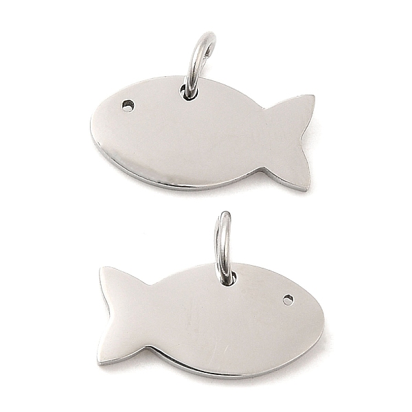 PandaHall 304 Stainless Steel Pendants, with Jump Ring, Fish Charm, Stainless Steel Color, 7.5x15x1.4mm, Hole: 3.2mm 304 Stainless Steel...
PandaHall 304 Stainless Steel Pendants, with Jump Ring, Fish Charm, Stainless Steel Color, 7.5x15x1.4mm, Hole: 3.2mm 304 Stainless Steel...