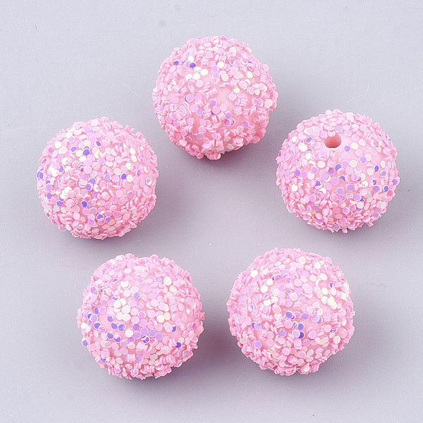 PandaHall Acrylic Beads, Glitter Beads,with Sequins/Paillette, Round, Pearl Pink, 16x15mm, Hole: 2mm Acrylic Round Pink
PandaHall Acrylic Beads, Glitter Beads,with Sequins/Paillette, Round, Pearl Pink, 16x15mm, Hole: 2mm Acrylic Round Pink