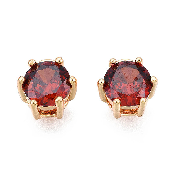 PandaHall Brass Inlaid Cubic Zirconia Charms, Real 18K Gold Plated, Flat Round, Cadmium Free & Nickel Free & Lead Free, Dark Red...
PandaHall Brass Inlaid Cubic Zirconia Charms, Real 18K Gold Plated, Flat Round, Cadmium Free & Nickel Free & Lead Free, Dark Red...