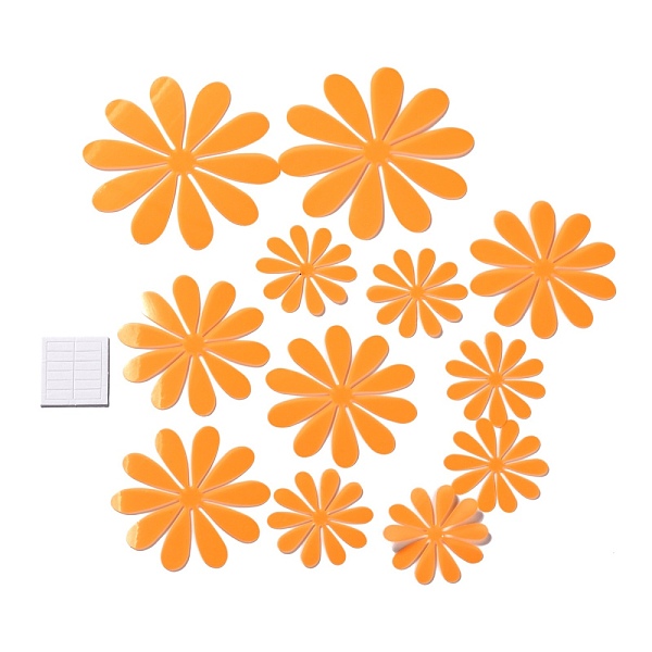 PandaHall 3D Plastic Luminous Wall Stickers, with Adhesive Tape, for Home Living Room Bedroom Wall Decorations, Flower, Orange, 50~100x0.2mm...
PandaHall 3D Plastic Luminous Wall Stickers, with Adhesive Tape, for Home Living Room Bedroom Wall Decorations, Flower, Orange, 50~100x0.2mm...