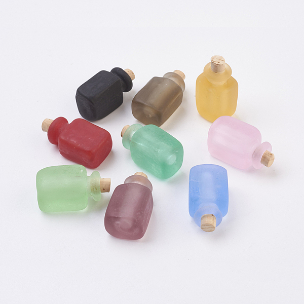 PandaHall Handmade Lampwork Perfume Bottle Pendants, Essential Oil Bottle, Frosted, Cuboid, Mixed Color, 28.5~29mm, Hole: 5.5mm, Bottle..., Multicolor
PandaHall Handmade Lampwork Perfume Bottle Pendants, Essential Oil Bottle, Frosted, Cuboid, Mixed Color, 28.5~29mm, Hole: 5.5mm, Bottle..., Multicolor